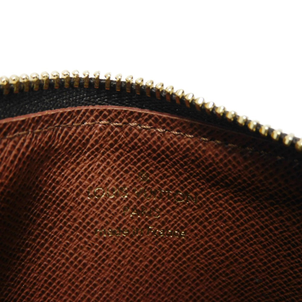 LOUIS VUITTON Coin case M81880 Monogram canvas x grain leather (embossed) Armagnac Monogram Card Case Porto Cult Romy
