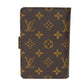 LOUIS VUITTON Bifold Wallet M61207 Monogram canvas x grain leather Armagnac LV logo flower passport cover in good condition Monogram Porto Papier Zip unisex(Unisex) Used Authentic