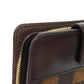 LOUIS VUITTON Bifold Wallet N61668 Damier canvas x cowhide leather x grain leather Ebene logo brown snap button billfold card case coin case Damier Compact zip unisex(Unisex) Used Authentic