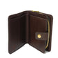LOUIS VUITTON Bifold Wallet N61668 Damier canvas x cowhide leather x grain leather Ebene logo brown snap button billfold card case coin case Damier Compact zip unisex(Unisex) Used Authentic