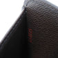 LOUIS VUITTON Bifold Wallet N61668 Damier canvas x cowhide leather x grain leather Ebene logo brown snap button billfold card case coin case Damier Compact zip unisex(Unisex) Used Authentic
