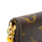 LOUIS VUITTON Long Wallet Purse M60744 Monogram canvas x grain leather (embossed) Mimosa LV Logo Flower Yellow Zip Around Monogram Portefeuille Clemence unisex(Unisex) Used Authentic