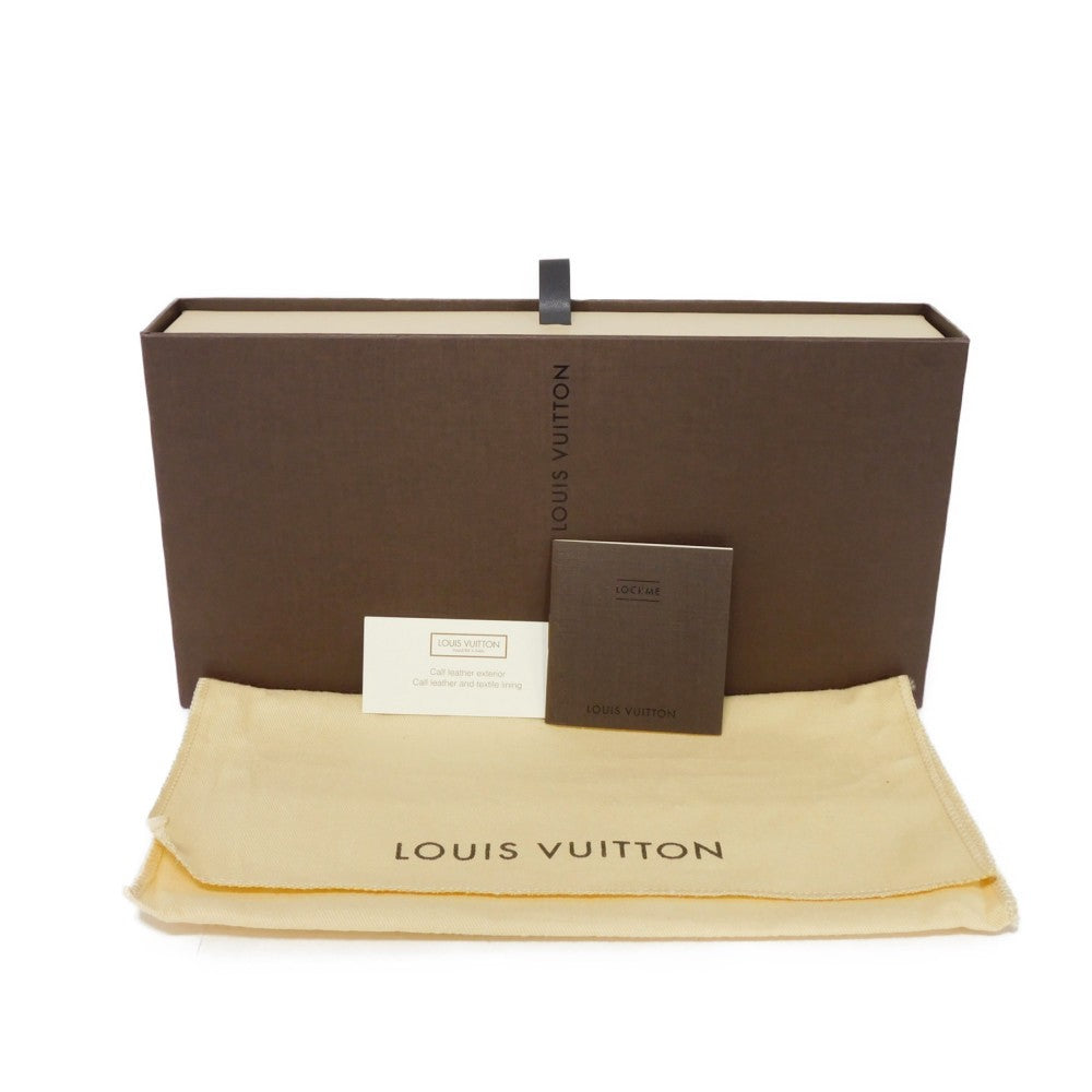 LOUIS VUITTON Long Wallet Purse M60744 Monogram canvas x grain leather (embossed) Mimosa LV Logo Flower Yellow Zip Around Monogram Portefeuille Clemence unisex(Unisex) Used Authentic