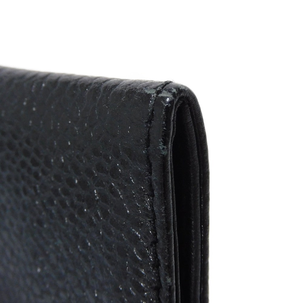 CHANEL Coin case Caviar skin black COCO Mark CC Mark 3rd Series Vintage Big Coco Compact flap wallet unisex(Unisex) Used Authentic