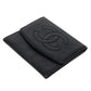 CHANEL Coin case Caviar skin black COCO Mark CC Mark 3rd Series Vintage Big Coco Compact flap wallet unisex(Unisex) Used Authentic