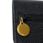 CHANEL Long Wallet Purse A01434 Caviar skin black COCO Mark CC Mark 4th Series Vintage Big Coco Long flap wallet unisex(Unisex) Used Authentic