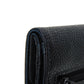 CHANEL Long Wallet Purse A01434 Caviar skin black COCO Mark CC Mark 4th Series Vintage Big Coco Long flap wallet unisex(Unisex) Used Authentic