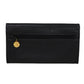 CHANEL Long Wallet Purse A01434 Caviar skin black COCO Mark CC Mark 4th Series Vintage Big Coco Long flap wallet unisex(Unisex) Used Authentic