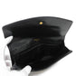 CHANEL Long Wallet Purse A01434 Caviar skin black COCO Mark CC Mark 4th Series Vintage Big Coco Long flap wallet unisex(Unisex) Used Authentic