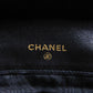 CHANEL Long Wallet Purse A01434 Caviar skin black COCO Mark CC Mark 4th Series Vintage Big Coco Long flap wallet unisex(Unisex) Used Authentic