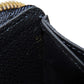 LOUIS VUITTON Long Wallet Purse M60171 Implant leather (monogram embossed) Noir LV Logo Black Zip Around Monogram Unplant Portefeuille Clemence unisex(Unisex) Used Authentic