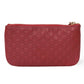 GUCCI Coin case 544248 BMJ1G 6420 GG striped leather Red logo embossed key ring gold Micro GG Shima Guccissima coin purse unisex(Unisex) Used Authentic