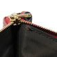 GUCCI Coin case 544248 BMJ1G 6420 GG striped leather Red logo embossed key ring gold Micro GG Shima Guccissima coin purse unisex(Unisex) Used Authentic