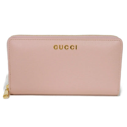 GUCCI Long Wallet Purse 772642 0OP0N 5909 Calf leather pink Current Bicolor Zip Around Unused logo Script zip-around wallet Women Used Authentic