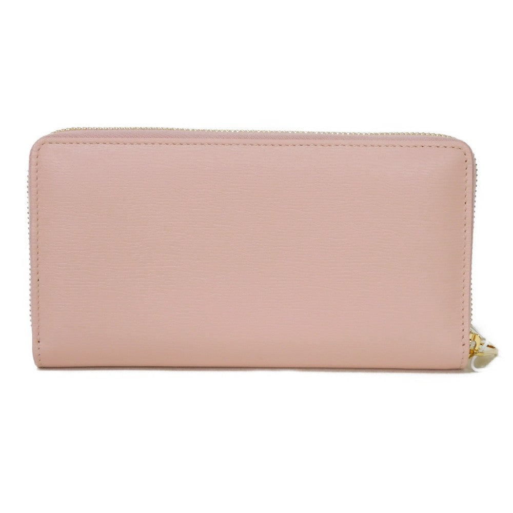 GUCCI Long Wallet Purse 772642 0OP0N 5909 Calf leather pink Current Bicolor Zip Around Unused logo Script zip-around wallet Women Used Authentic