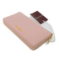 GUCCI Long Wallet Purse 772642 0OP0N 5909 Calf leather pink Current Bicolor Zip Around Unused logo Script zip-around wallet Women Used Authentic