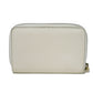 GUCCI Coin case 496319 0GCAT 8820 Textured leather Ivory x green x red Shelley Webb White Vintage logo print Compact zip-around wallet unisex(Unisex) Used Authentic
