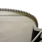 GUCCI Coin case 496319 0GCAT 8820 Textured leather Ivory x green x red Shelley Webb White Vintage logo print Compact zip-around wallet unisex(Unisex) Used Authentic