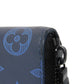 LOUIS VUITTON Long Wallet Purse M80423 Shadow leather (monogram embossing) Navy Monogram shadow Zippy Wallet Vertical