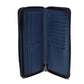 LOUIS VUITTON Long Wallet Purse M80423 Shadow leather (monogram embossing) Navy Monogram shadow Zippy Wallet Vertical