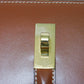 CELINE Tri-fold wallet 10F523CQ7.04LU satin calfskin Brown Current Calfskin Brown Turnlock Sese Small Trifold Wallet 16 Women Used Authentic