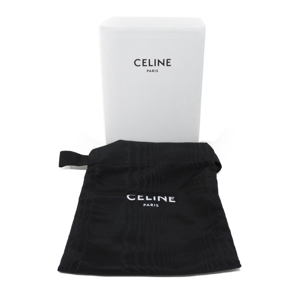 CELINE Tri-fold wallet 10F523CQ7.04LU satin calfskin Brown Current Calfskin Brown Turnlock Sese Small Trifold Wallet 16 Women Used Authentic