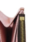LOUIS VUITTON Long Wallet Purse N61227 Damier canvas, grained leather (embossed) Dark brown logo Ebene Brown Pink Bifold Wallet Bicolor Damier Portefeuille Kaisa Women Used Authentic
