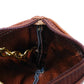 FENDI Coin case fabric Kaiqi Striped Brown Keyring Vintage FF logo Old Pecan Coin Purse unisex(Unisex) Used Authentic