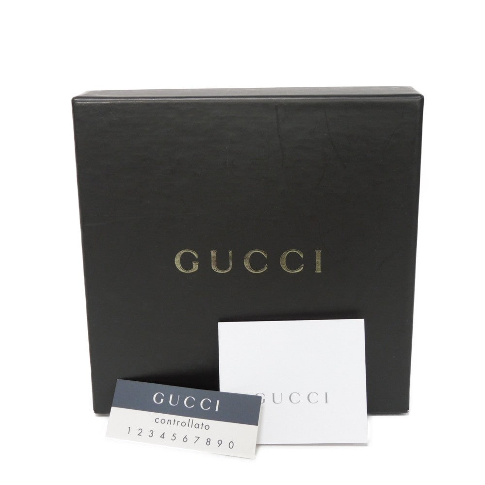 GUCCI Bifold Wallet 035 2169 Calf leather black Vintage Gold Billfold Coin Case Old Jackie Compact Wallet unisex(Unisex) Used Authentic