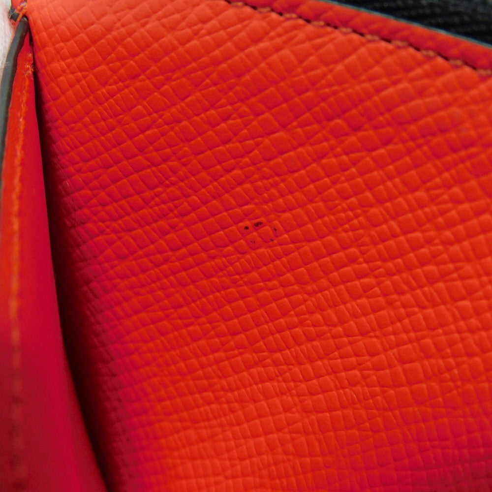 LOUIS VUITTON Coin case M30829 Taiga leather (embossed) x Monogram canvas Rouge Taiga Lama Monogram Coin card holder