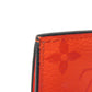 LOUIS VUITTON Coin case M30829 Taiga leather (embossed) x Monogram canvas Rouge Taiga Lama Monogram Coin card holder