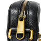 GUCCI Shoulder Bag 574803 0Y2AT 8163 Textured leather Black x green x red Web Stripe Shelly Vintage logo print Micro Messenger Bag unisex(Unisex) Used Authentic