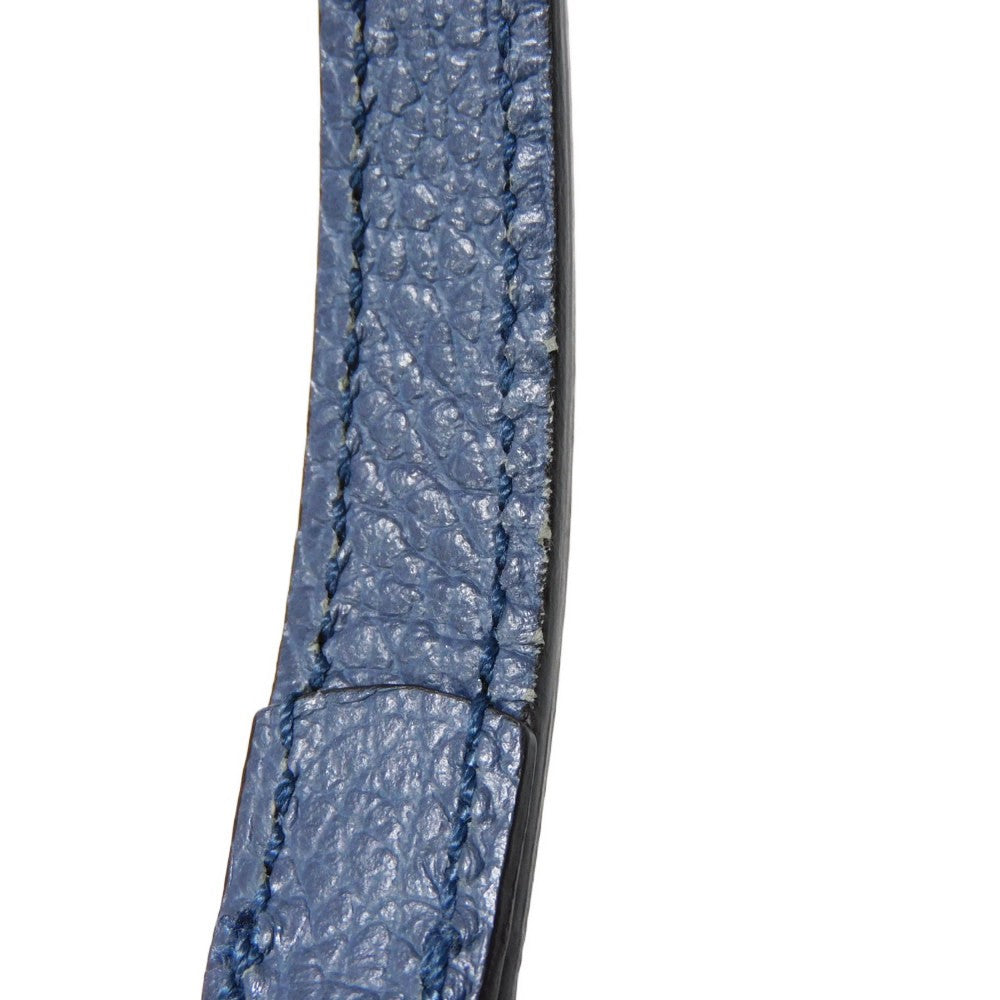 GUCCI Tote Bag 388561 Calf leather (embossed) blue Logo foil stamping GG charm Interlocking G tote unisex(Unisex) Used Authentic