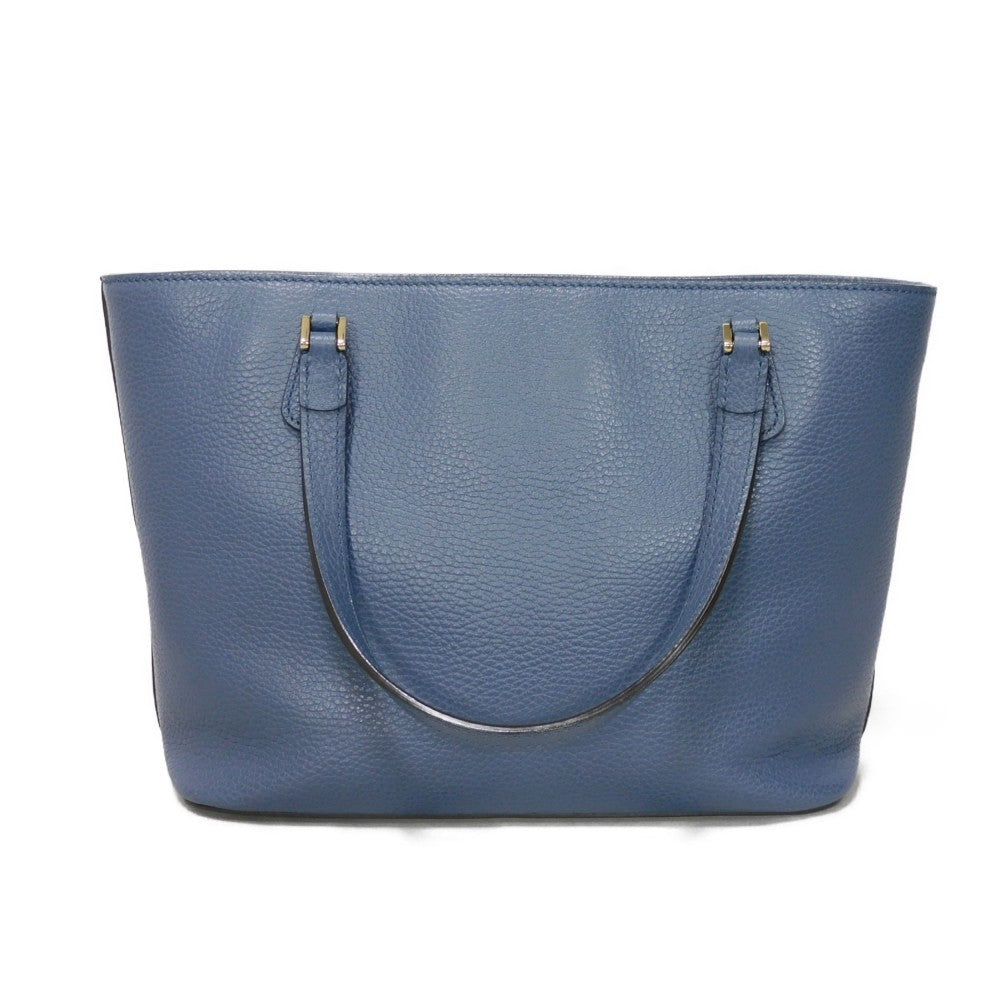 GUCCI Tote Bag 388561 Calf leather (embossed) blue Logo foil stamping GG charm Interlocking G tote unisex(Unisex) Used Authentic