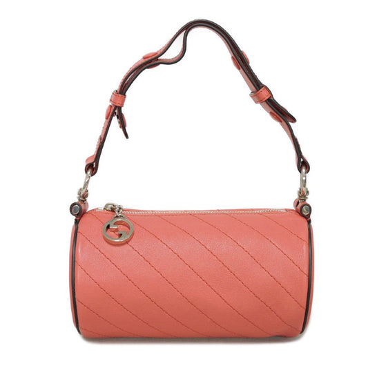 GUCCI Shoulder Bag 760170 AACPY 6701 Calf leather pink GG Charm RFID IC Chip Unused Interlocking G Blondie Mini Bag Women Used Authentic