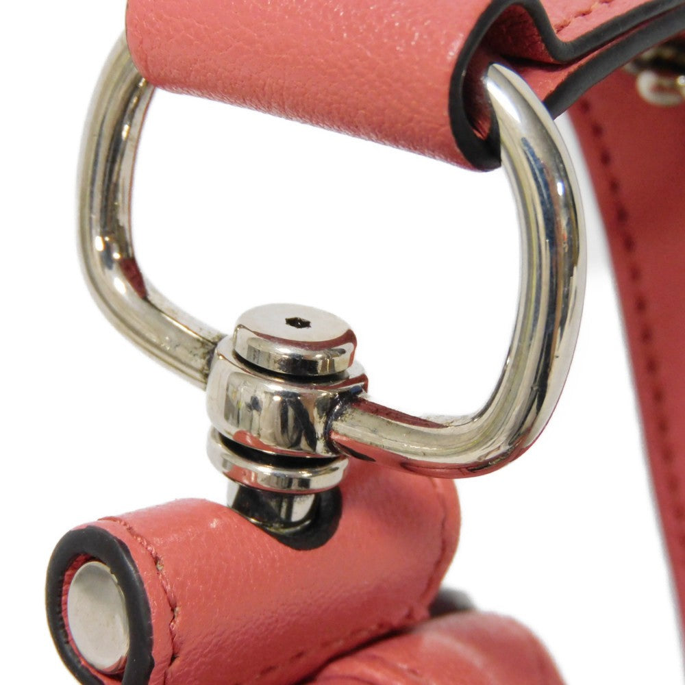GUCCI Shoulder Bag 760170 AACPY 6701 Calf leather pink GG Charm RFID IC Chip Unused Interlocking G Blondie Mini Bag Women Used Authentic