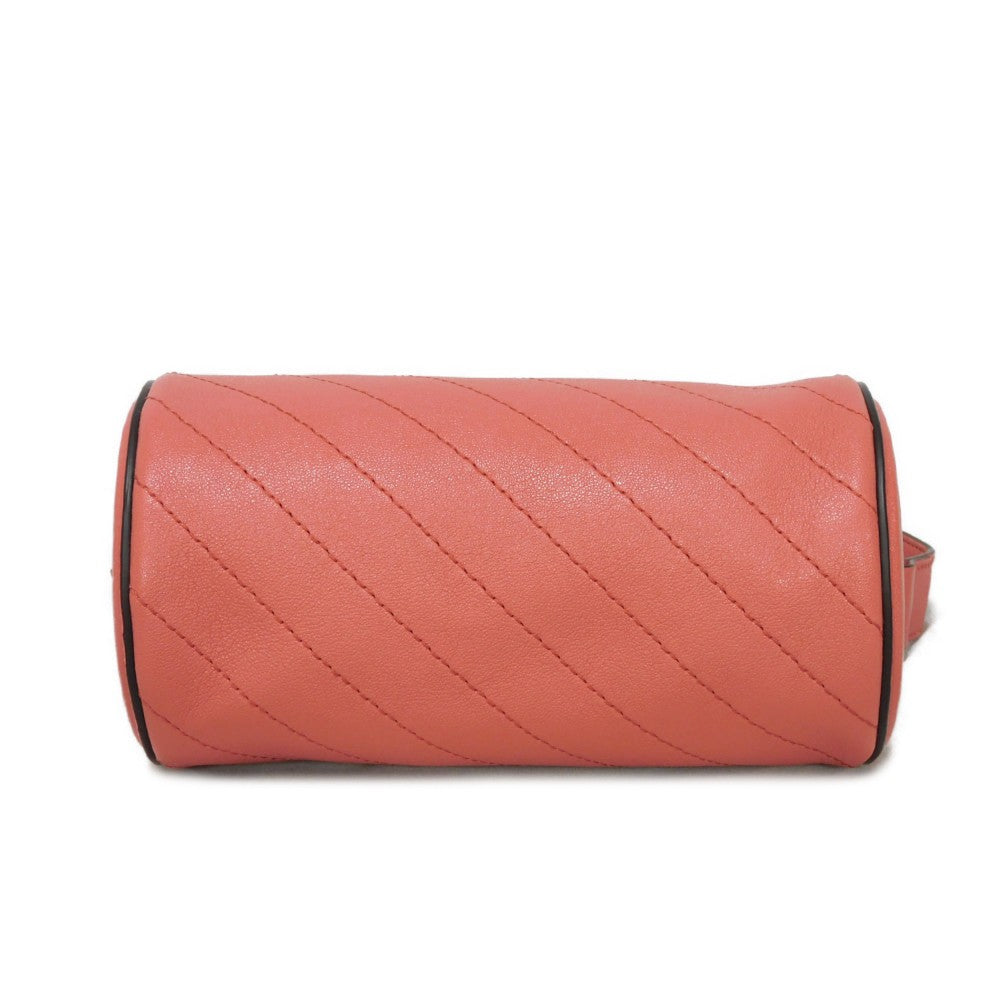 GUCCI Shoulder Bag 760170 AACPY 6701 Calf leather pink GG Charm RFID IC Chip Unused Interlocking G Blondie Mini Bag Women Used Authentic