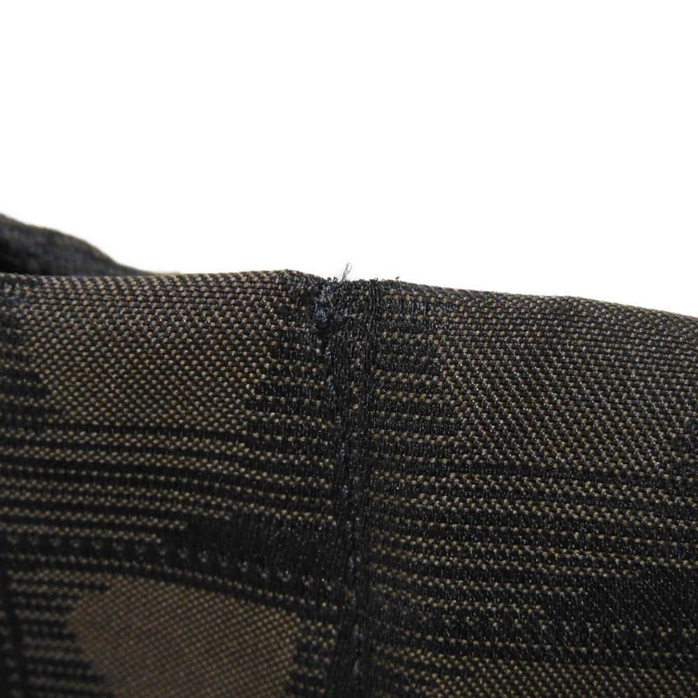 CHANEL Tote Bag A15991 Nylon jacquard x calfskin Brown CC Mark Nylon Jacquard Calfskin 10 Series COCO Mark New Travel Line Tote MM unisex(Unisex) Used Authentic