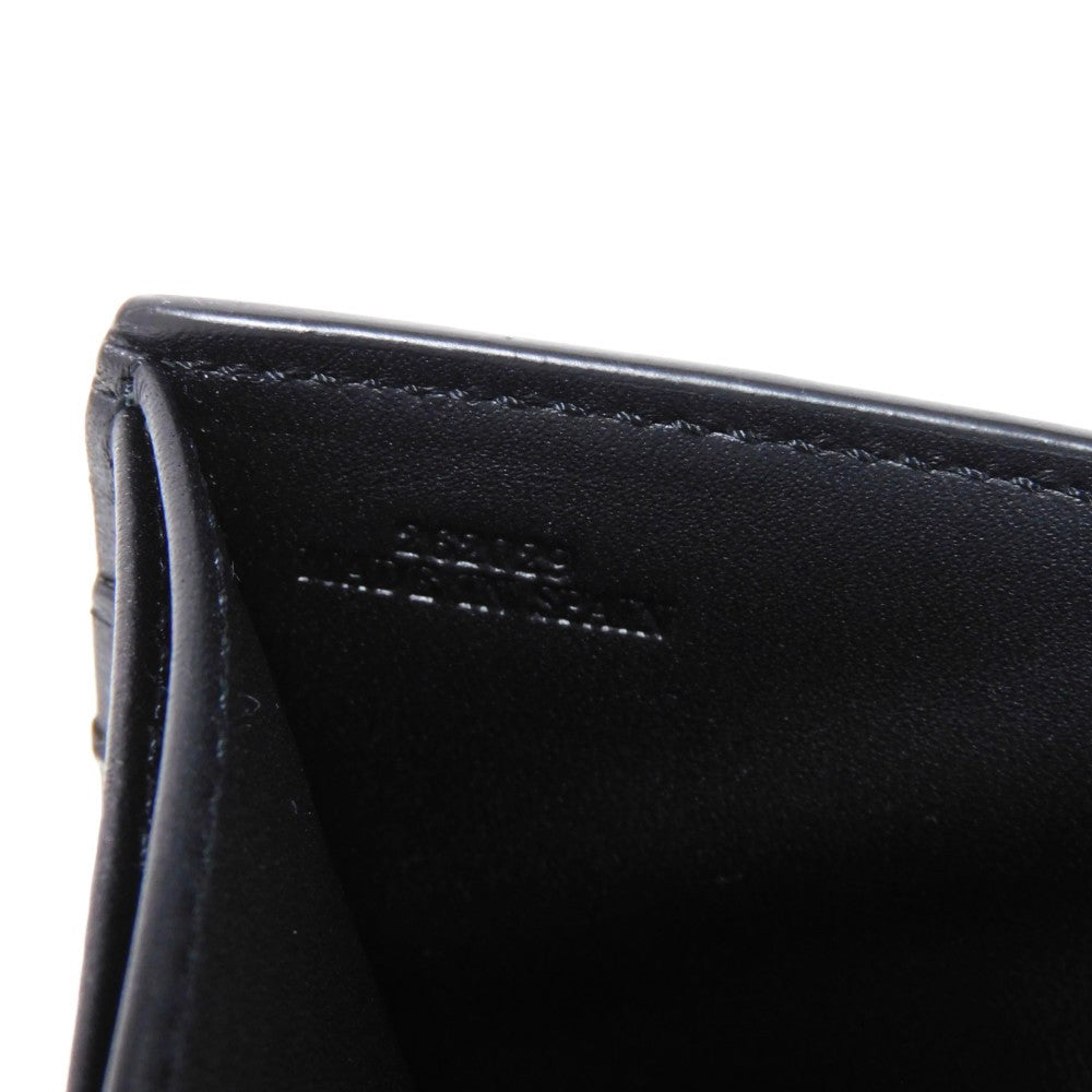 LOEWE Bifold Wallet C660302X02 soft grain calfskin cognac Soft Grain Calfskin Bicolor Brown Black anagram Bifold wallet mens Used Authentic