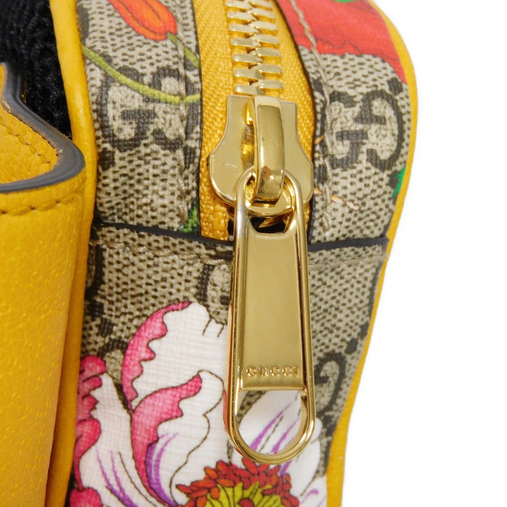 GUCCI Sling bag 574796 HWHCC 9783 GG Supreme canvas (polyurethane finish) x calf leather multicolor GG Supreme Ophidia GG Flora belt bag