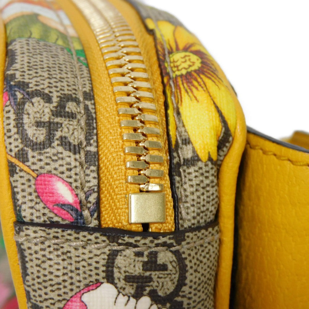GUCCI Sling bag 574796 HWHCC 9783 GG Supreme canvas (polyurethane finish) x calf leather multicolor GG Supreme Ophidia GG Flora belt bag