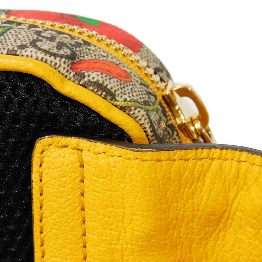 GUCCI Sling bag 574796 HWHCC 9783 GG Supreme canvas (polyurethane finish) x calf leather multicolor GG Supreme Ophidia GG Flora belt bag