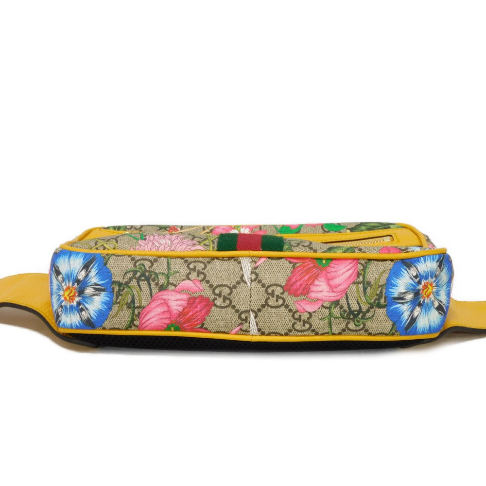 GUCCI Sling bag 574796 HWHCC 9783 GG Supreme canvas (polyurethane finish) x calf leather multicolor GG Supreme Ophidia GG Flora belt bag