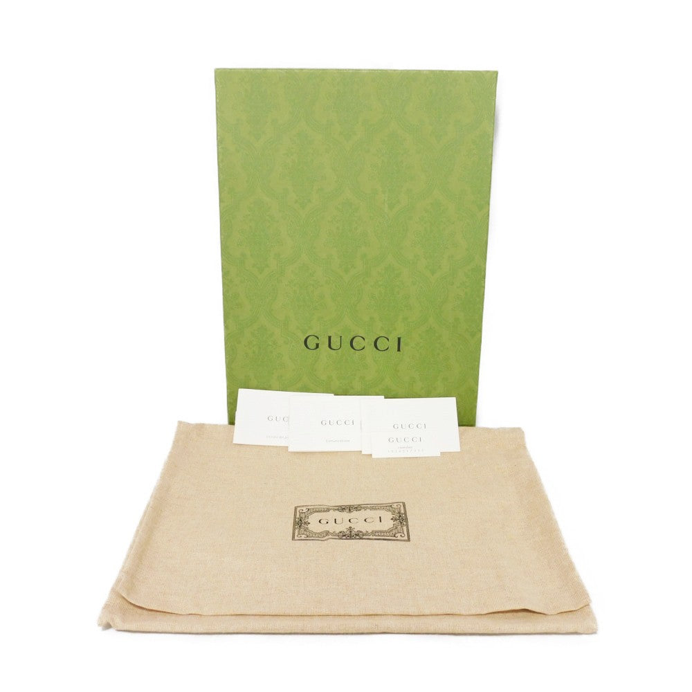 GUCCI Clutch bag 660162 2YLAG 8695 GG Supreme canvas (polyurethane finish) x calf leather beige KAI GG Marmont strap business bag, unused GG Supreme Kai Teddy Bear Pouch unisex(Unisex) Used Authentic