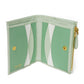 PRADA Bifold Wallet 1ML050 ZLP F0RAY Safiano leather (stamped) Pastel green logo Saffiano Multicolor Compact Wallet