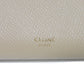CELINE Long Wallet Purse 10B563BEL.03ND Grained calfskin (embossed) beige Foil Stamped Grain Calfskin Beige Bifold Wallet Long Wallet New logo Large flap wallet mens(Unisex) Used Authentic