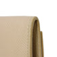CELINE Long Wallet Purse 10B563BEL.03ND Grained calfskin (embossed) beige Foil Stamped Grain Calfskin Beige Bifold Wallet Long Wallet New logo Large flap wallet mens(Unisex) Used Authentic