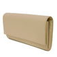 CELINE Long Wallet Purse 10B563BEL.03ND Grained calfskin (embossed) beige Foil Stamped Grain Calfskin Beige Bifold Wallet Long Wallet New logo Large flap wallet mens(Unisex) Used Authentic