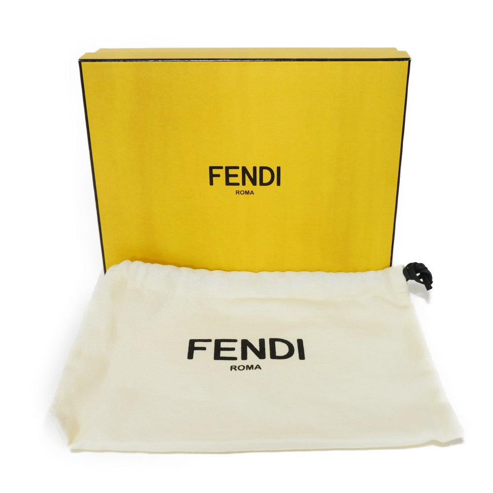 FENDI Long Wallet Purse 8M0437 A91B F09VN Calf leather (embossed) blue Cuoio Roma Twist Lock Unused Celeria Peekaboo Continental Wallet Women Used Authentic