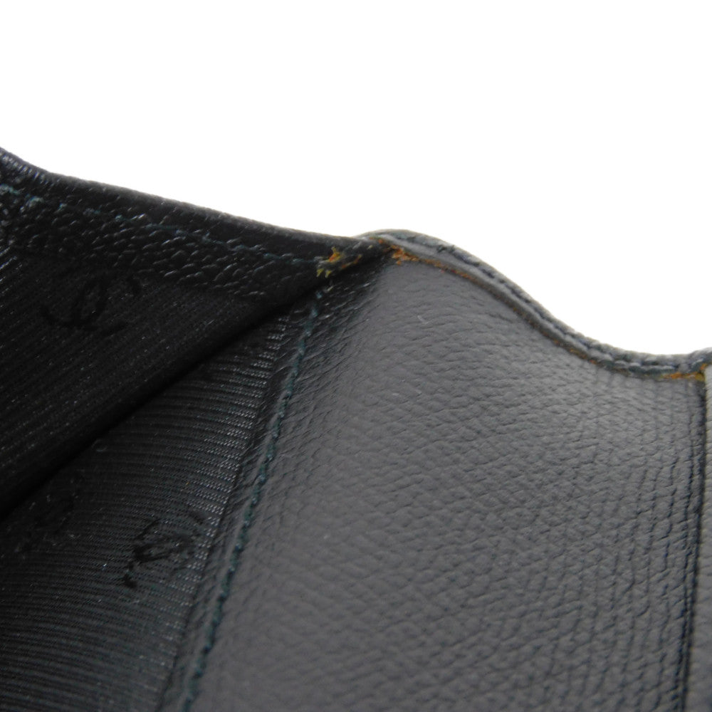 CHANEL Long Wallet Purse A20905 Calfskin (embossed) black Good condition CC mark Calfskin enamel No.9 COCO Mark COCO Button Long Flap Wallet unisex(Unisex) Used Authentic